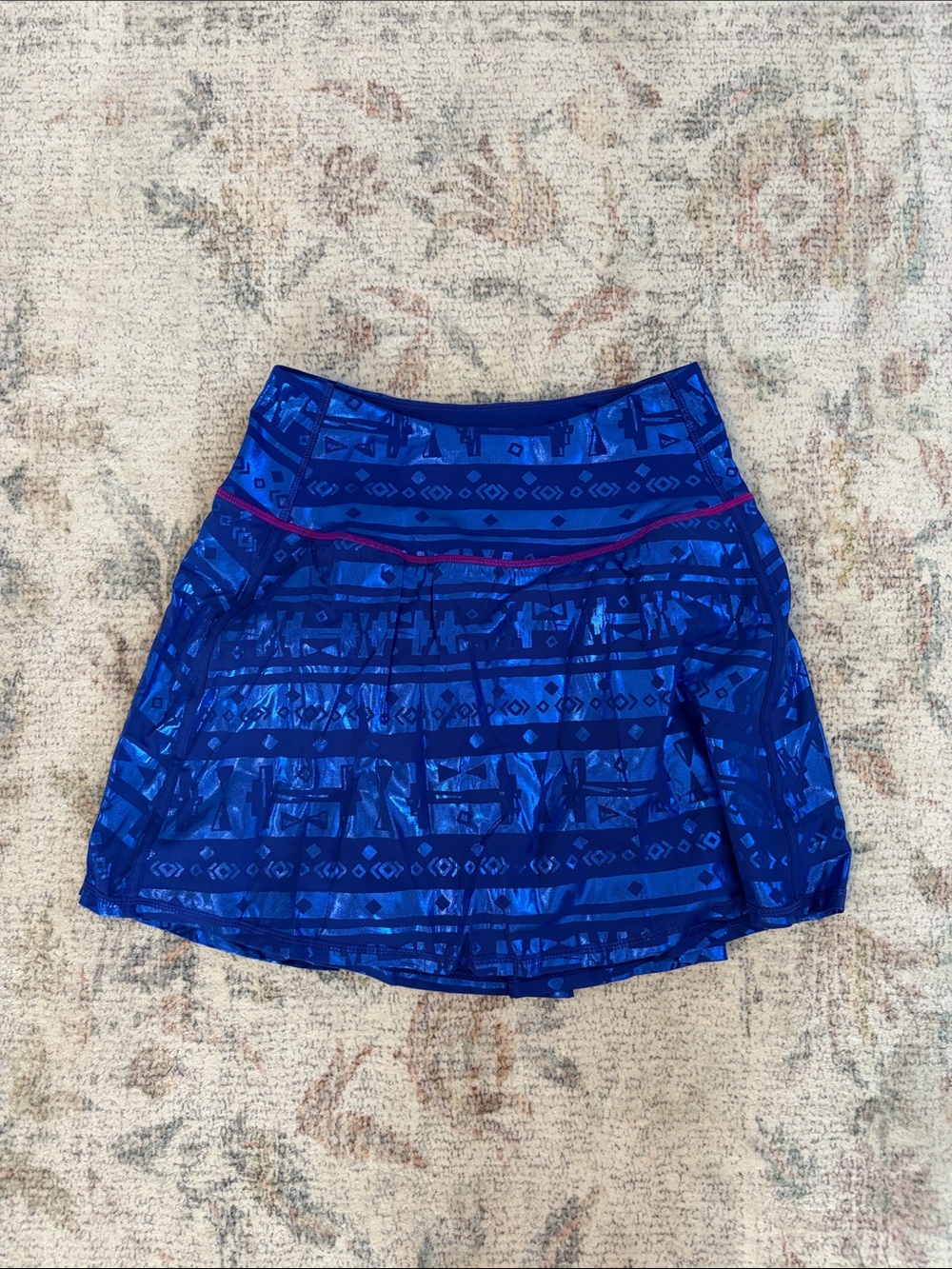 Crowned Athletics Luisa Encanto Skort Blue Patterned Women's Skirt